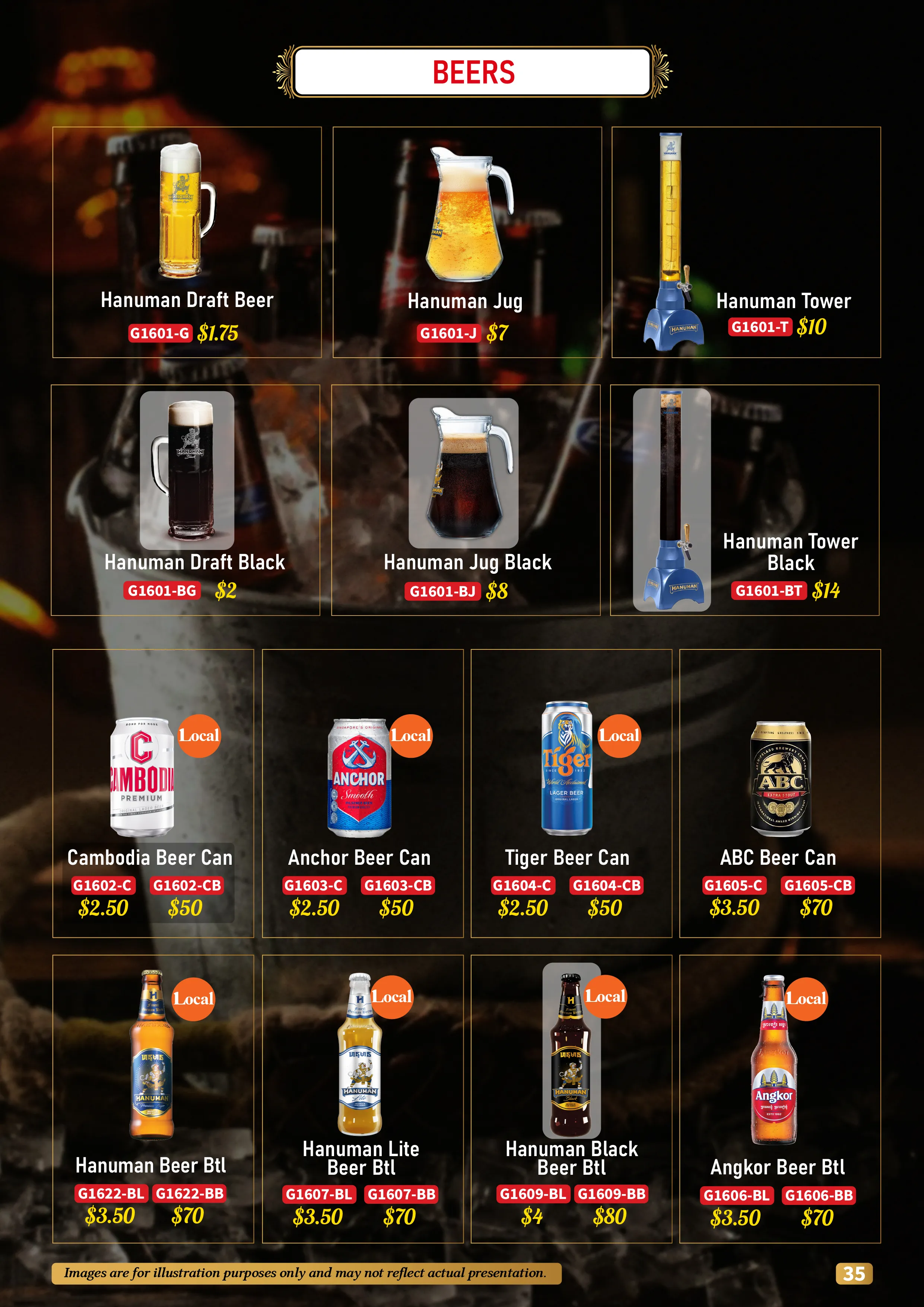 Drinks Menu 1